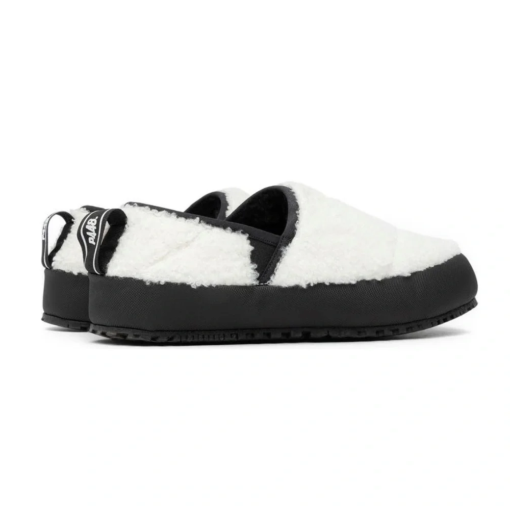 P448 Laby Slippers {white/Black} 38/8 - Picture 3 of 10